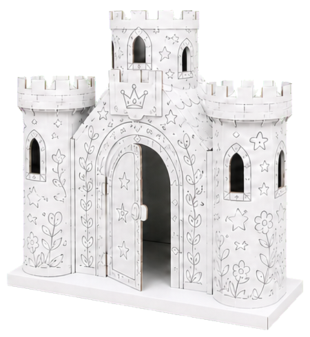 The cardboard castle kit, turning